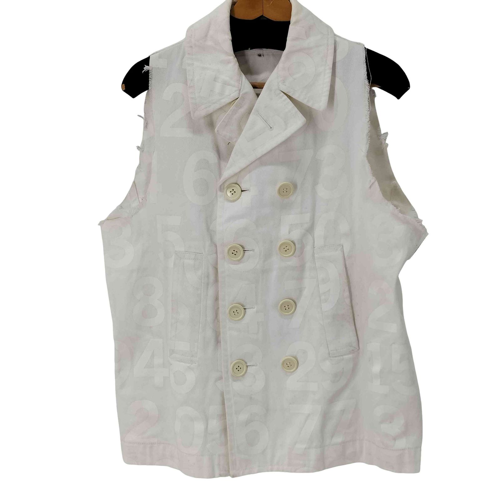 ジュンヤワタナベコムデギャルソンマン JUNYA WATANABE COMME des GARCONS MAN 03SS ナンバリングデニムベスト メンズ JPN M