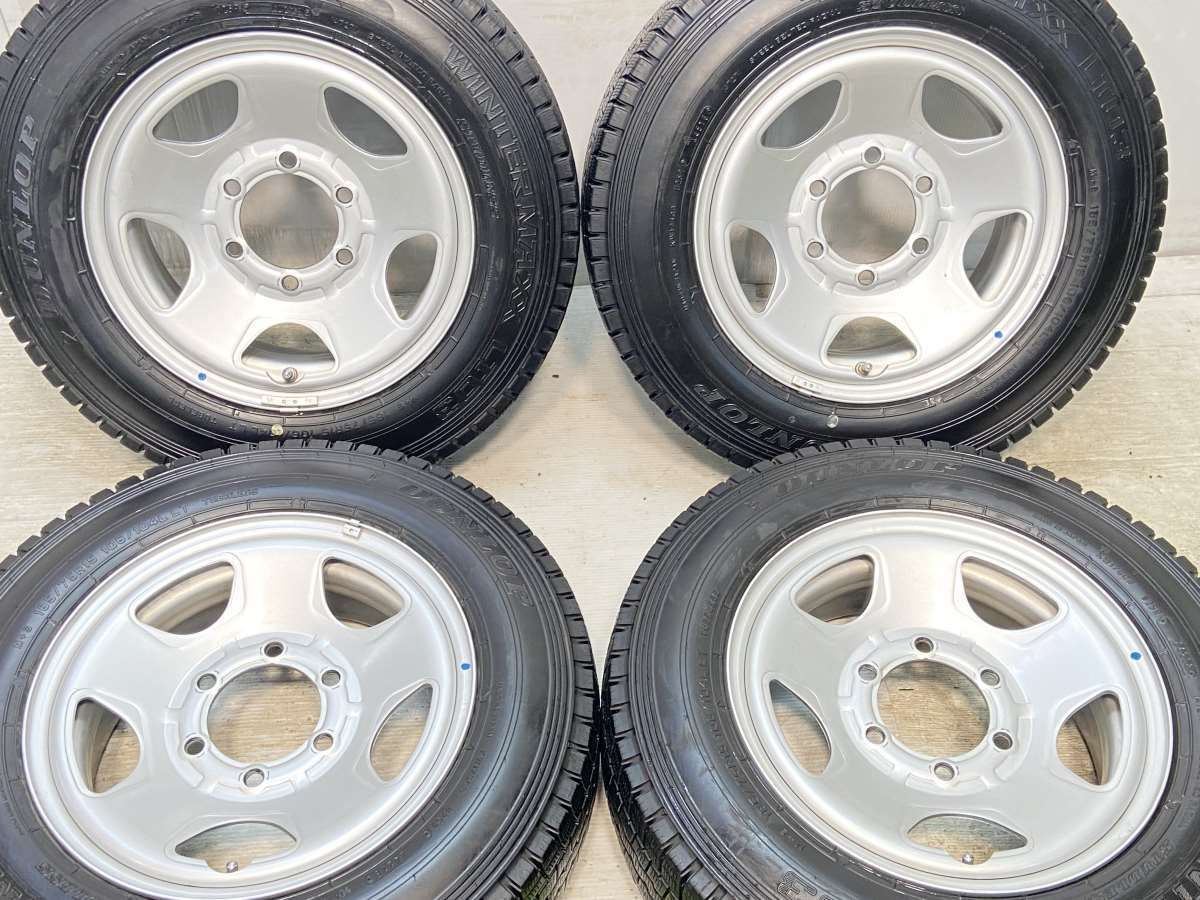185/75R15 106/104LT nダンロップ ウィンターマックス LT03 n　 TOPY S54A n15x6.0  139.7-6穴 n中古タイヤ スタッドレスタイヤ ホイールセット 4本セットn w15240410035