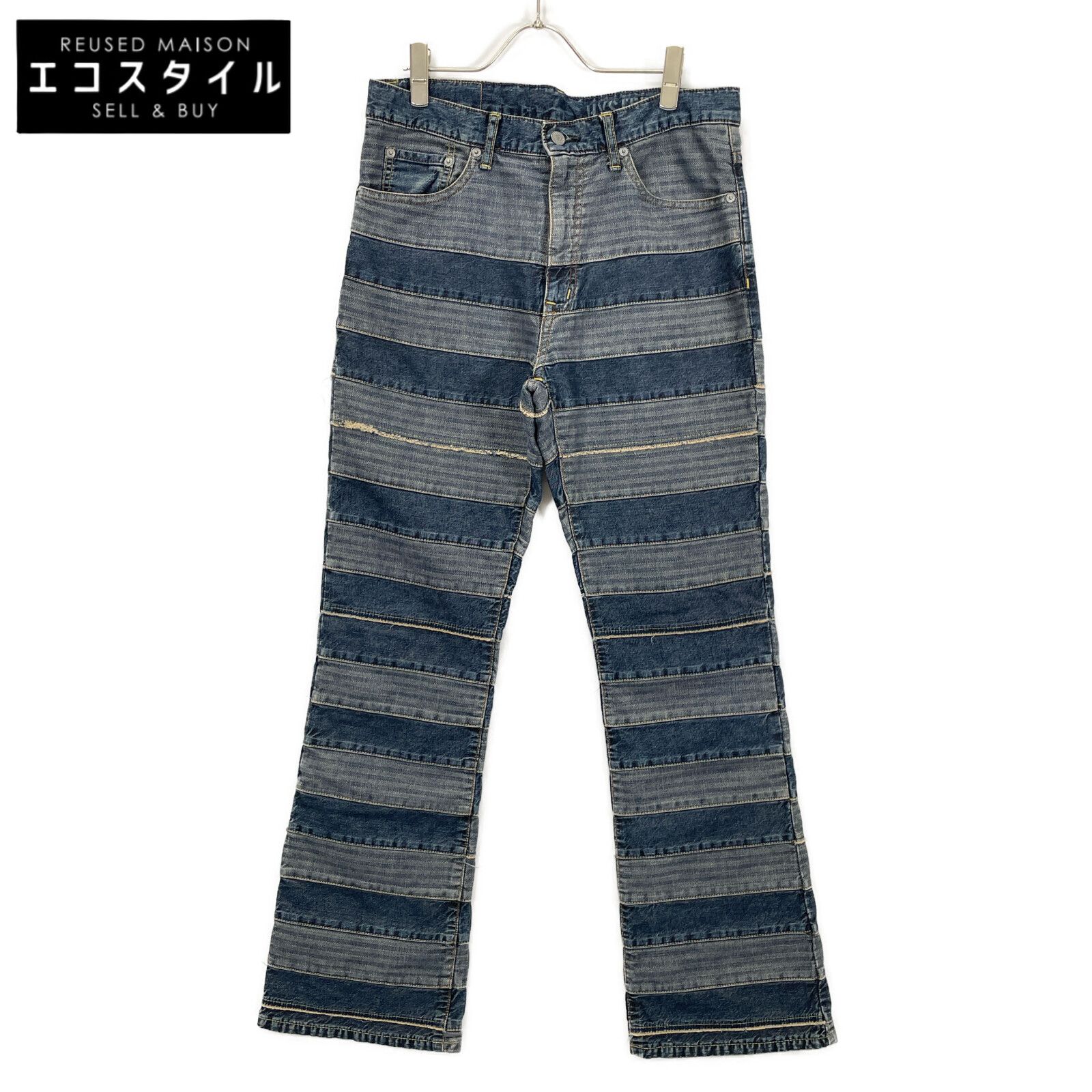 HYSTERIC GLAMOUR ヒステリックグラマー インディゴ スクラッチ フレア 
