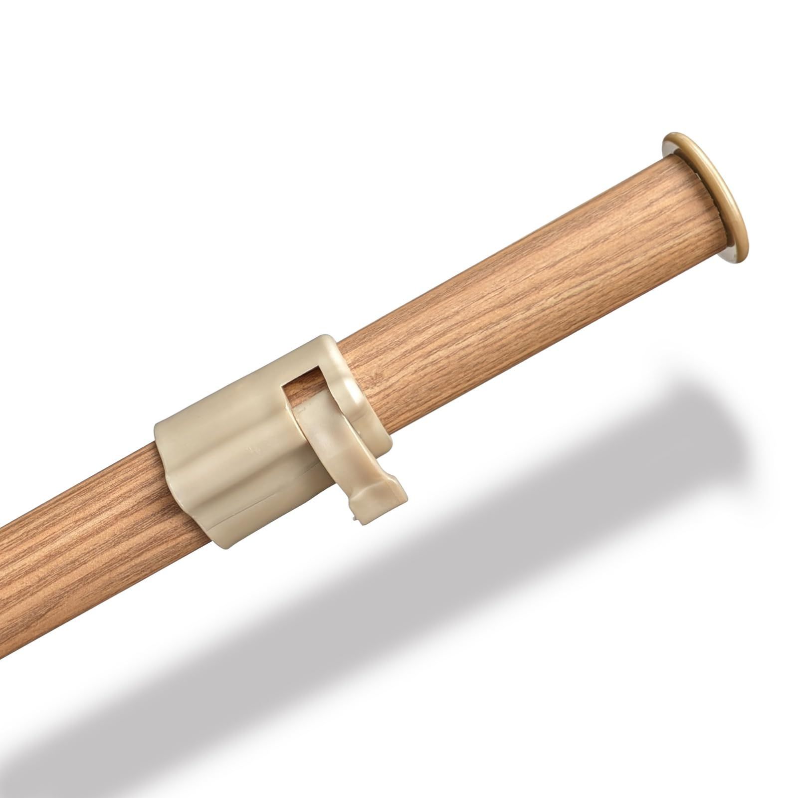 WJN-812SGNA 木目ナチュラル 洗濯ポール ランドリーポール 耐荷重15kg 幅120-210×奥行4×高さ4.5cm 伸縮 室内 物干し竿 Ware ドリームウェア Dream