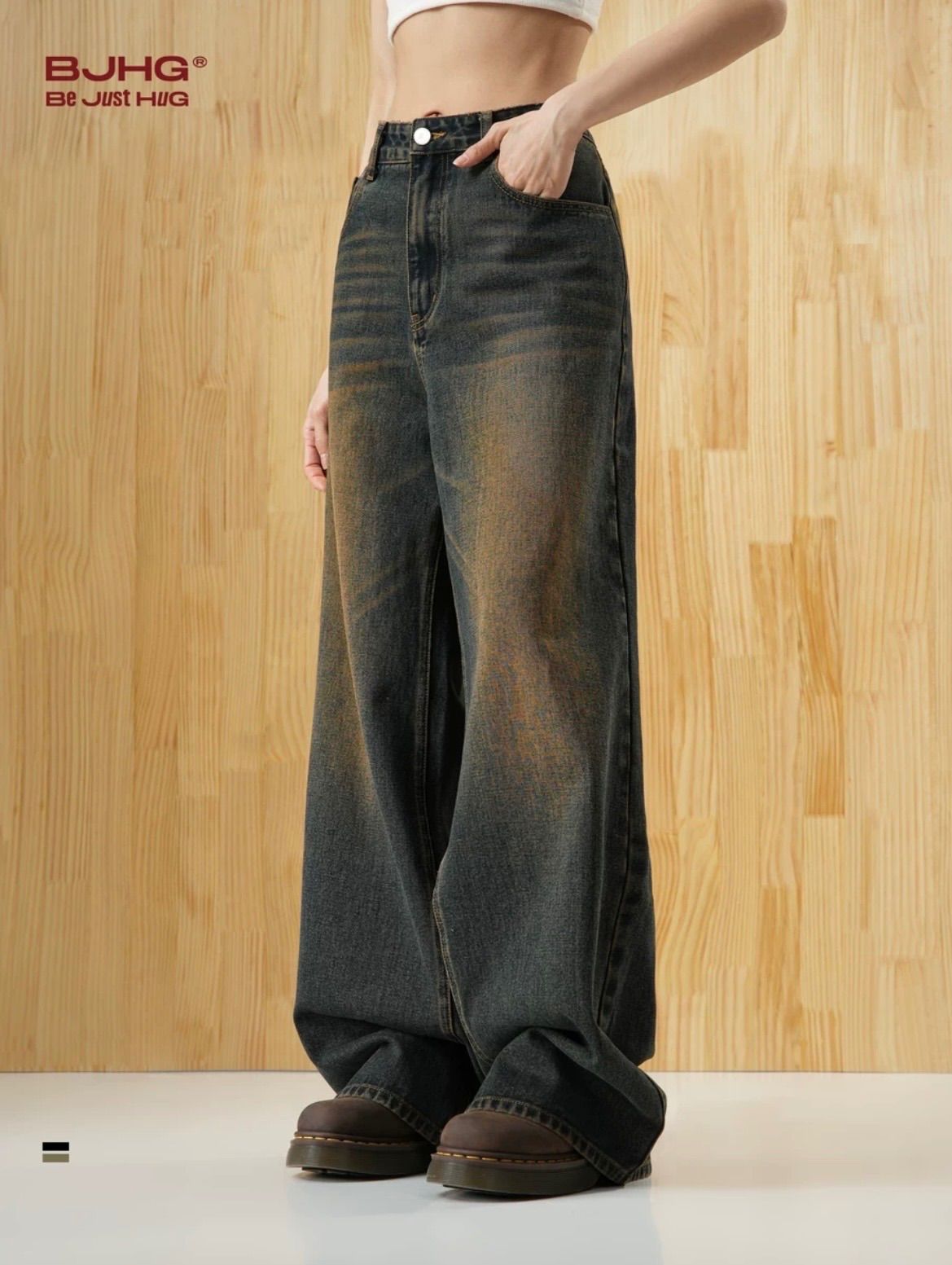 地底人オンライン ウォッシュド バギーパンツ BJHG