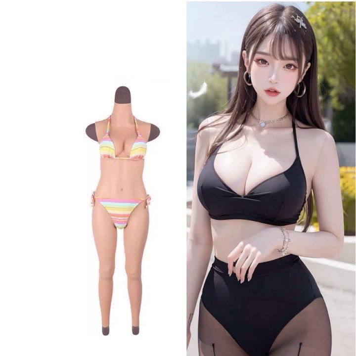 シリコンスーツ 全身女装 DEカップ コスプレ 男の娘 シリコンバスト