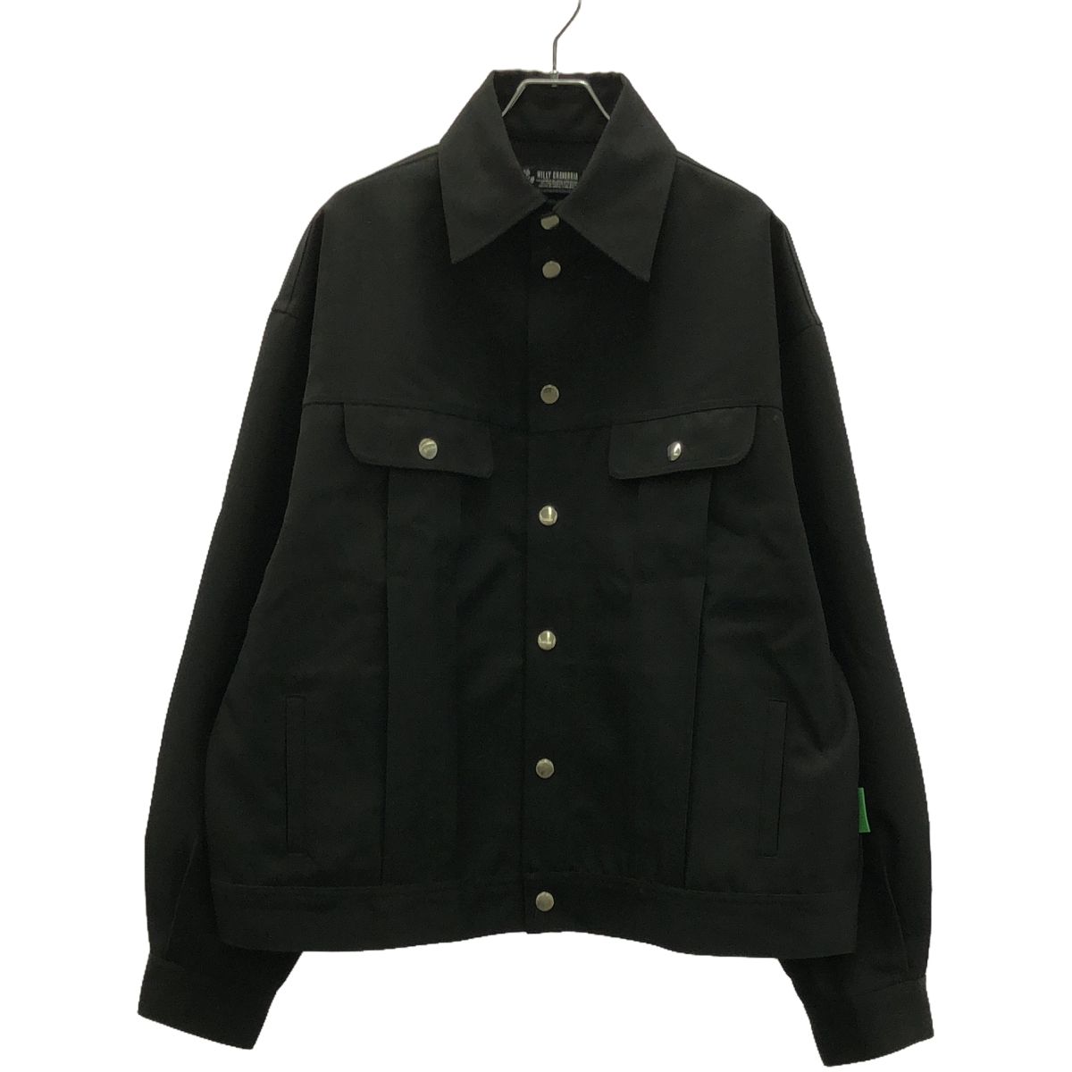 WILLY CHAVARRIA ウィリーチャバリア CHACHI TRUCKER JACKET ポリエステルトラッカージャケット  ブラック