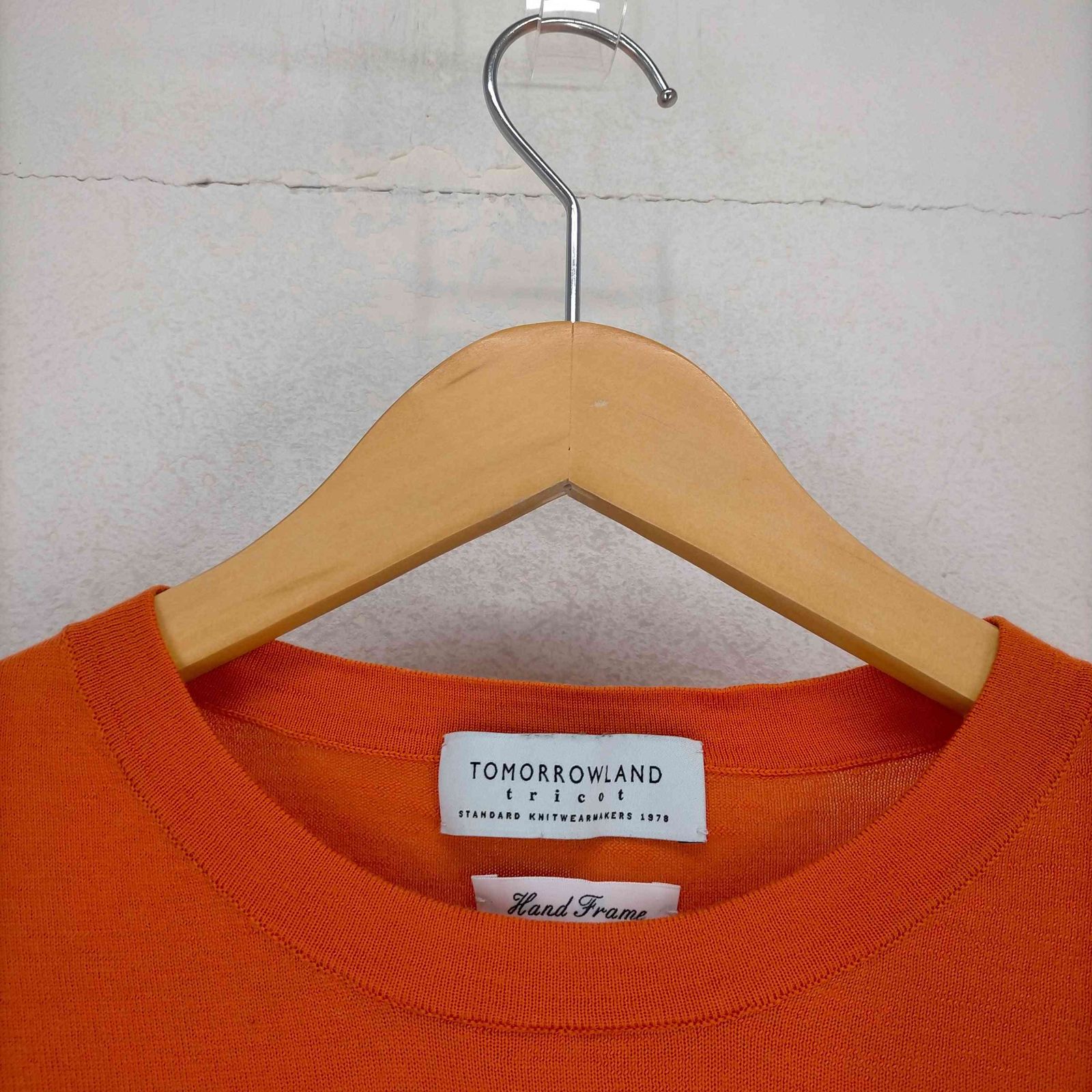 トゥモローランド TOMORROWLAND tricot Hand Frame ウール100 クルー 