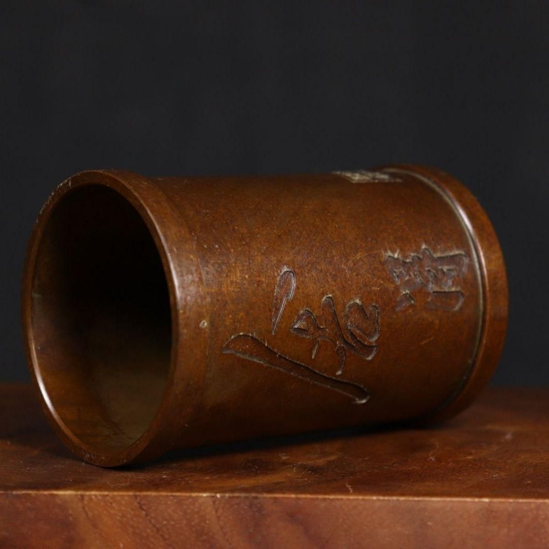 銅製 竹筆箱 筆筒 文房具 筆洗 筆置 筆入 家具 工芸品 美術品 銅製 竹筆箱 筆筒 文房具 筆洗 筆置 筆入 家具 工芸品 美術品