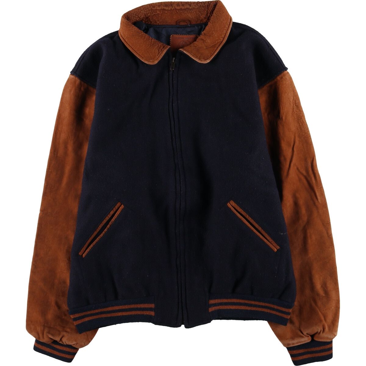 古着 80~90年代 ゴールデンベアー Golden Bear 袖革ウール 古着 80~90年代 ゴールデンベアー Golden Bear 袖革ウール