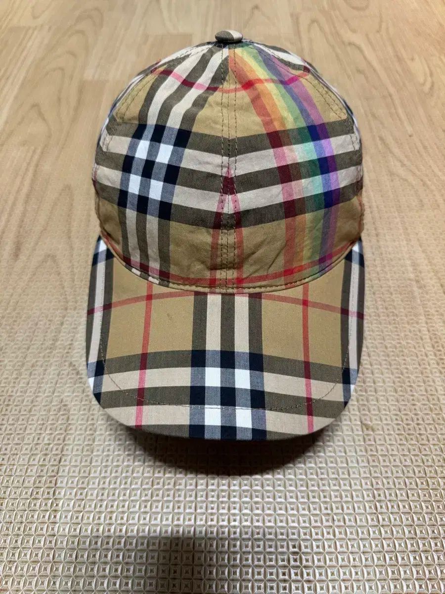 S BURBERRY バーバリー ノバチェック レインボー ボールキャップ