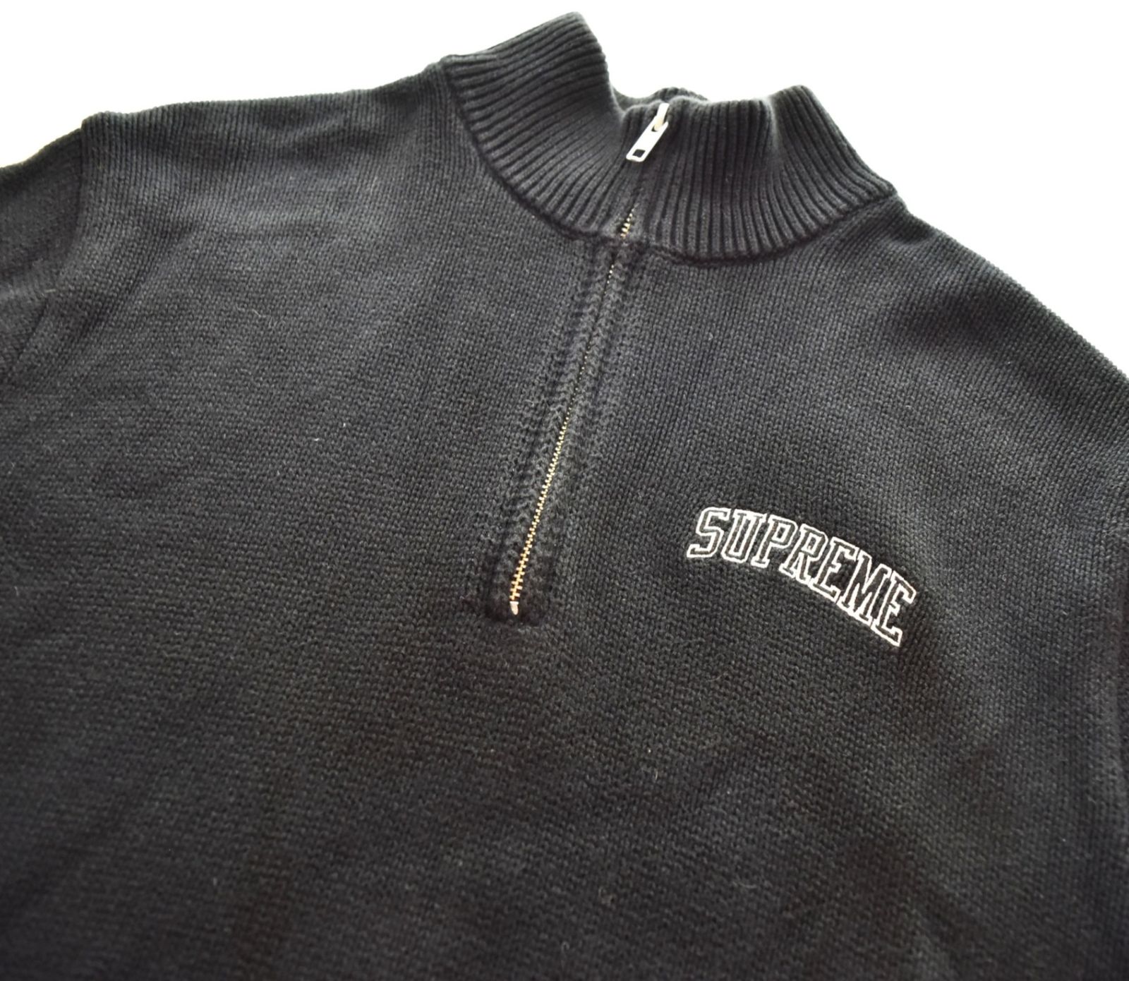 シュプリーム 16AW ハーフジップ セーター ネイビー系 楽天市場】supreme ハーフジップ（スウェット・トレーナー