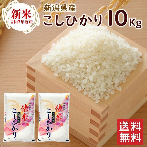 ベスト 令和7年 新潟県産 コシヒカリ 10kg（5kg×2袋） 送料無料