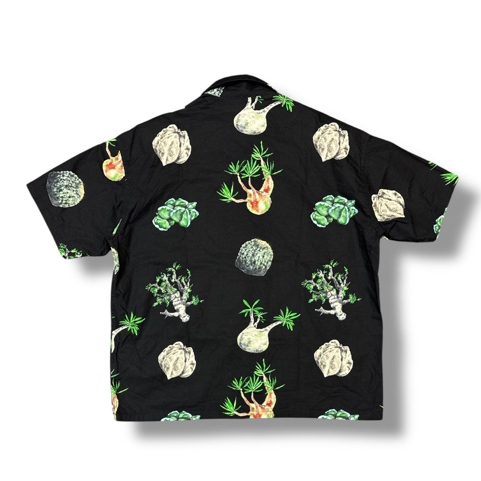 フラグスタフ FLAGSTUFF 鶴仙園コラボシャツ サボテン アロハシャツ F