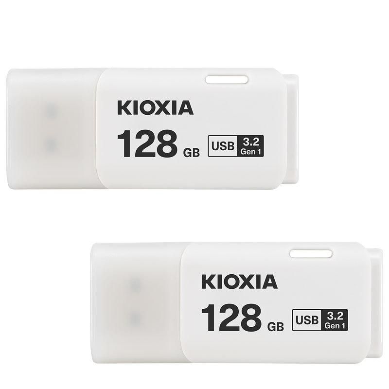 【送料無料】2個セットお買得 翌日配達 USBメモリ128GB Kioxia USB3.2 Gen1 日本製 海外パッケージ 送料無料