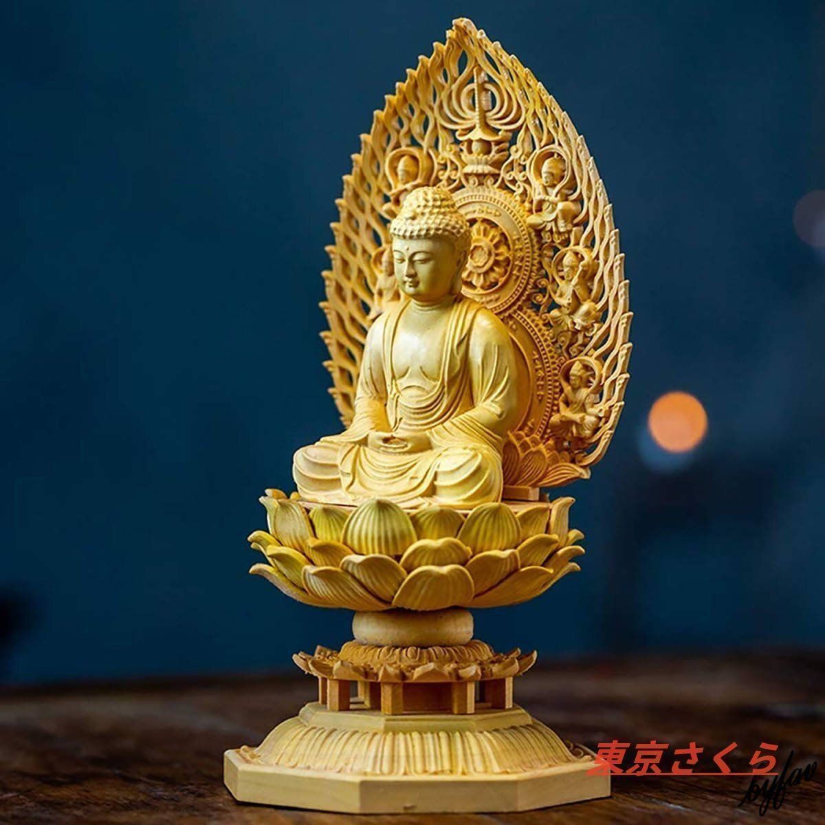 中国仏像文化財　蓮花坐禅如来菩薩三尊　釈迦如来仏像　供養　御守り　厄祓い 中国仏像文化財 蓮花坐禅如来菩薩三尊 釈迦如来仏像 供養 御守り