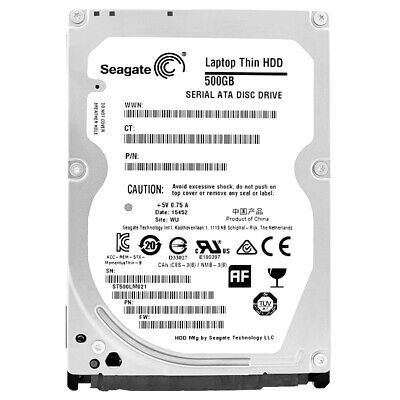 Disco Duro Seagate 500Gb ST500LM021 32MB Cache 7200Rpm SATA III 2，5