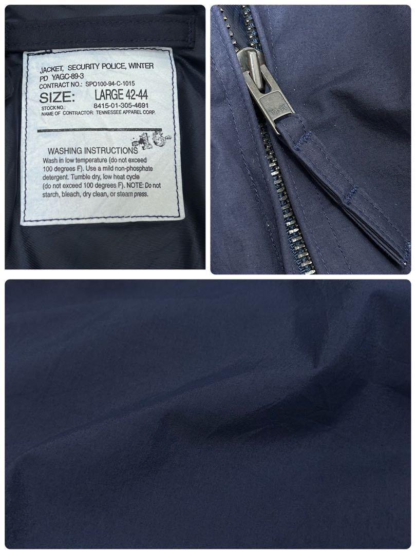 希少】 90s 実物 米空軍 セキュリティーポリスウィンタージャケット M