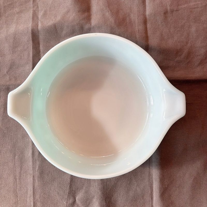 Pyrex オールドパイレックス バタープリント キャセロール φ15.5cm USA