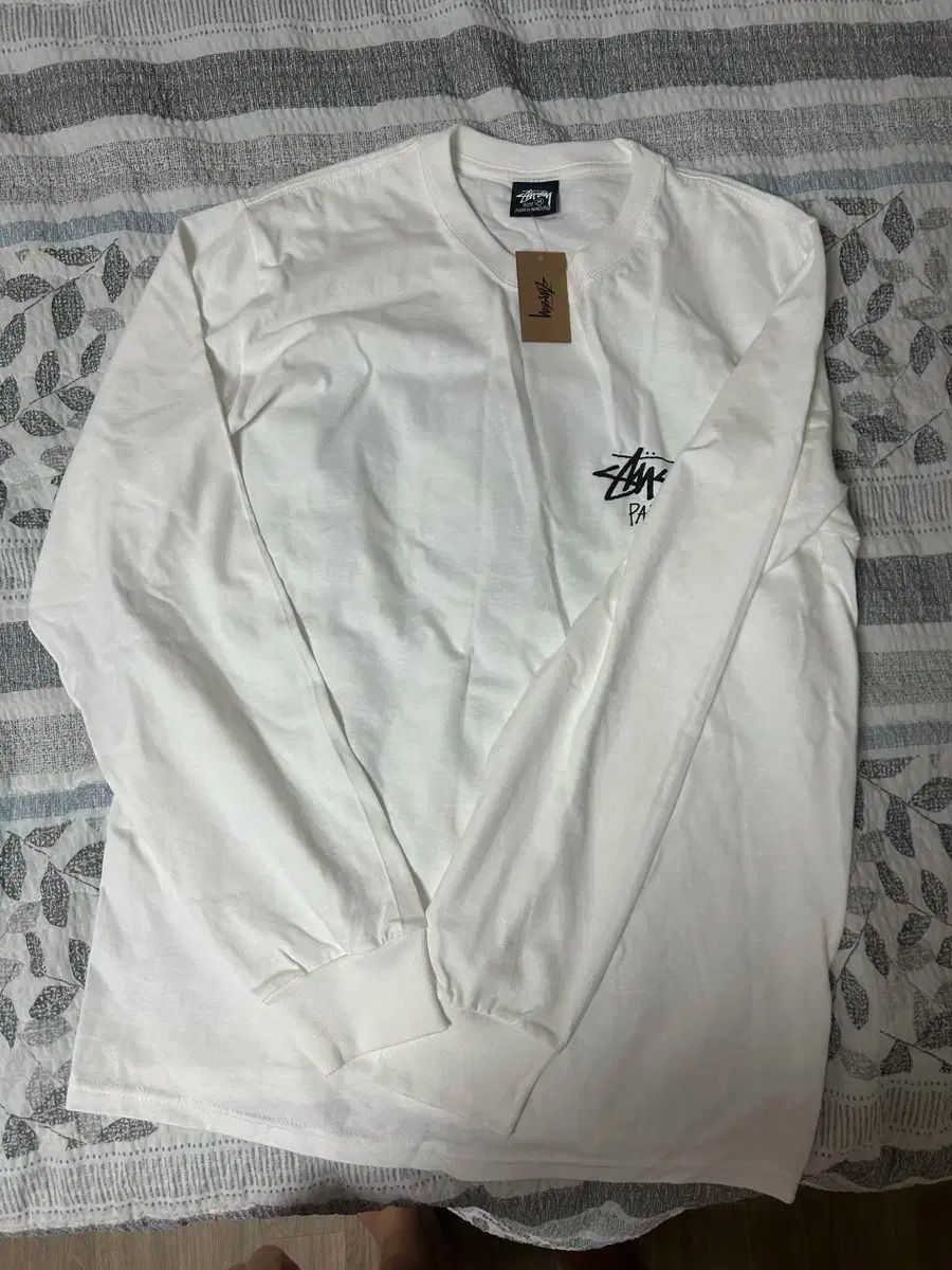 STUSSY ステューシー パリ ストック 長袖 ロングスリーブ M