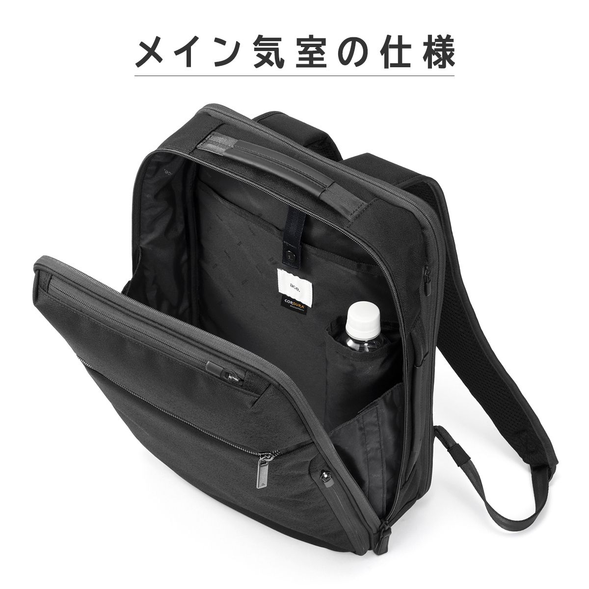 ジーンレーベル ガジェタブルSF ビジネスリュック A4 14L 2気室