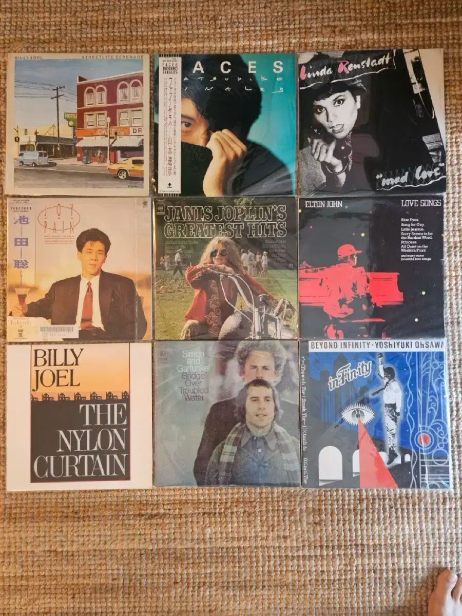 ジャニス ジョプリン Billlie ビリー ジョエル エルトン ゾーン サイモン ＆ ガーファンクル など LP 9 腸