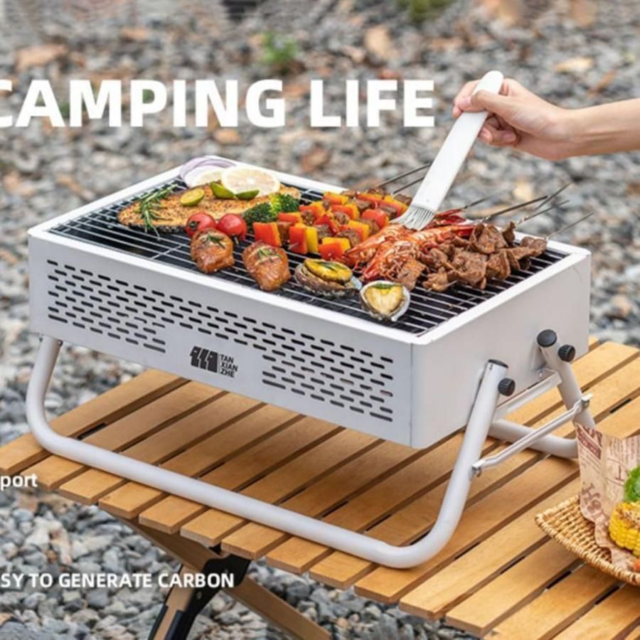 【本物保証】 Coleman ポータブルバーベキューコンロ 赤 ガス2本付き（徹底 バーベキュー・調理用品