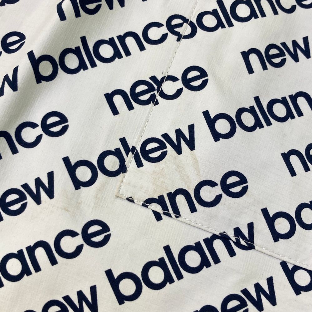 プライド サイズ 2 NEW BALANCE GOLF ニューバランス 2WAY レインワンピース ロゴ 総柄 ホワイト系 240101528660 ゴルフウェア レディース ストスト
