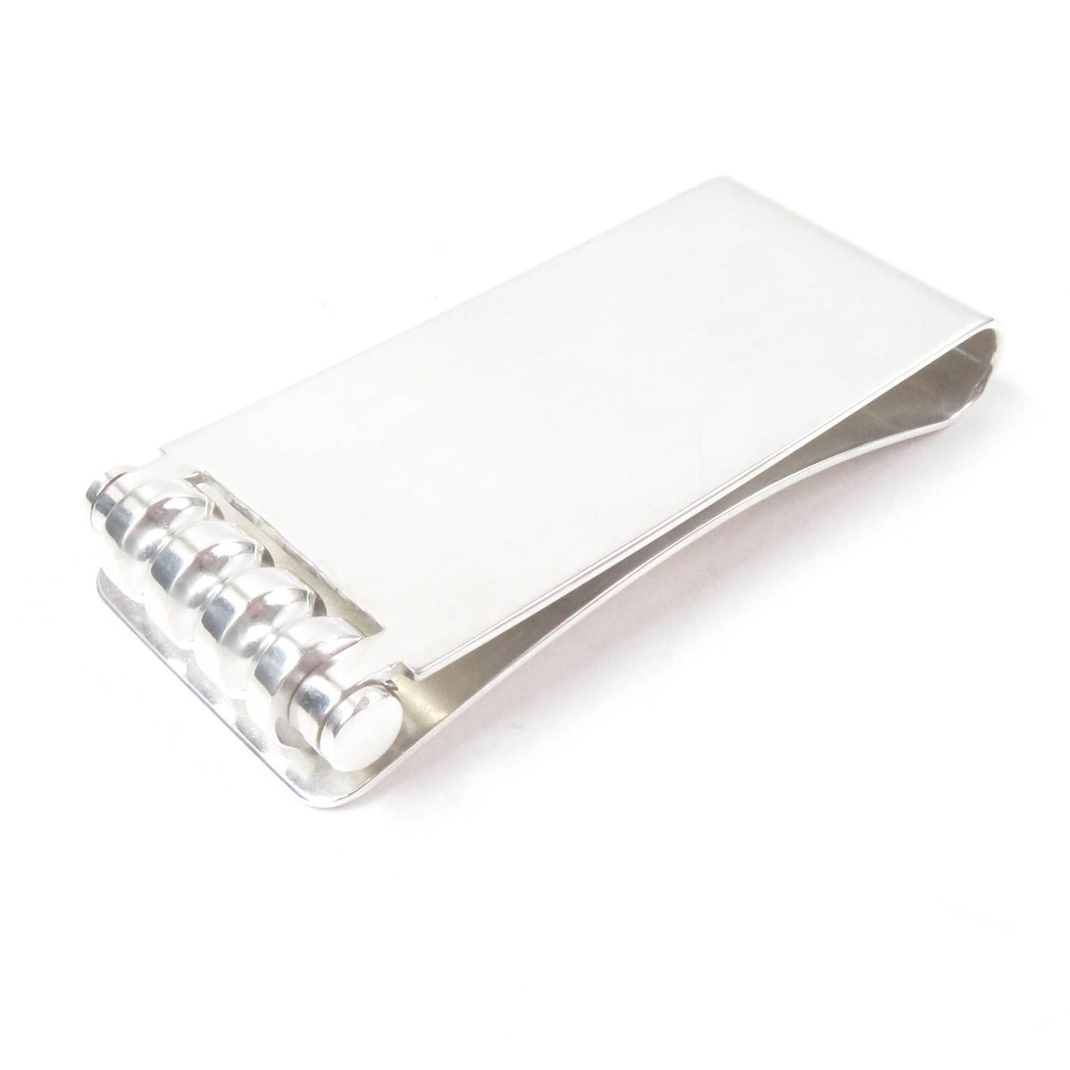 美品□TIFFANY&Co. ティファニー SV925 ロゴ入り スクエア 札ばさみ 札