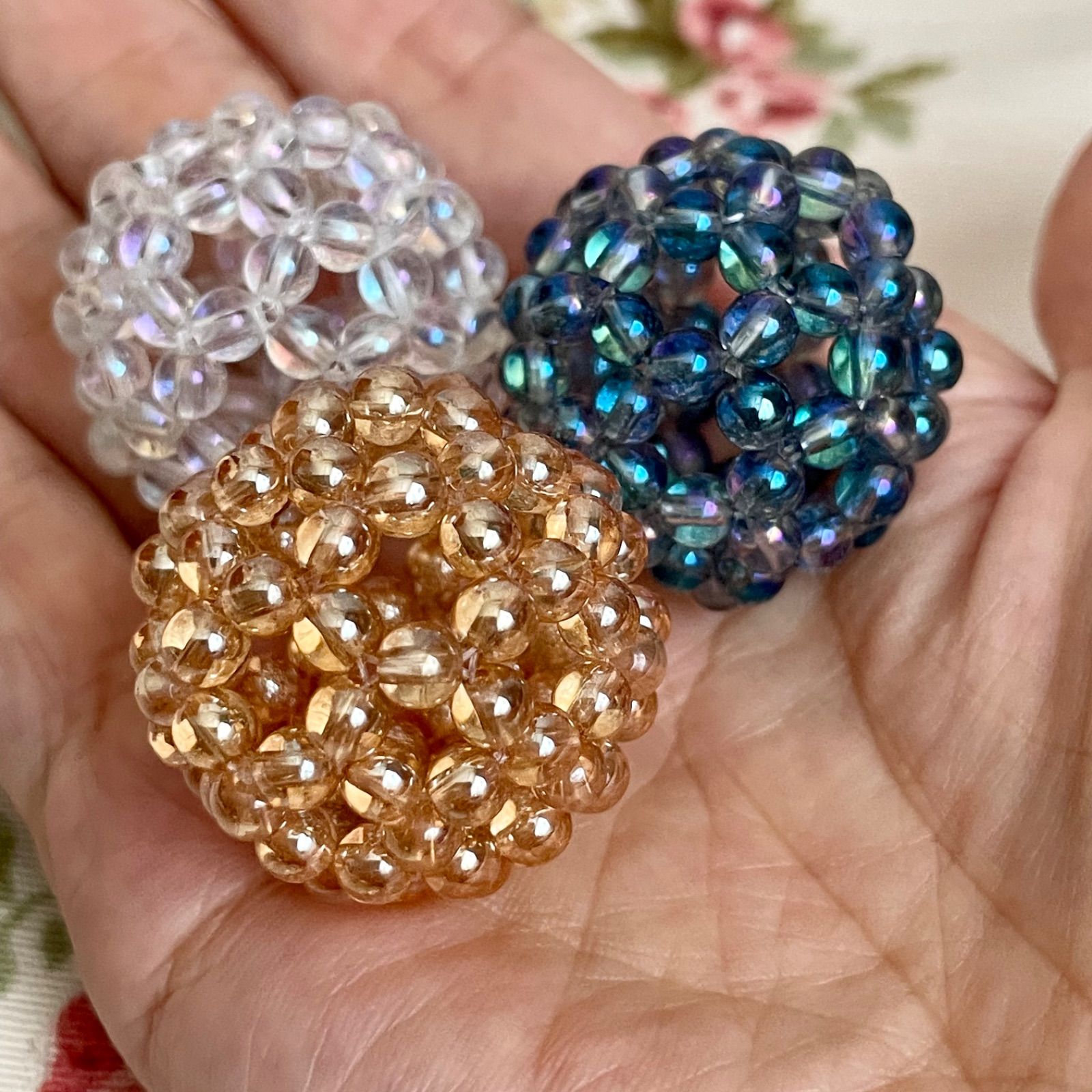 神聖幾何学フラーレン バッキーボールプチ アクアオーラクォーツ 