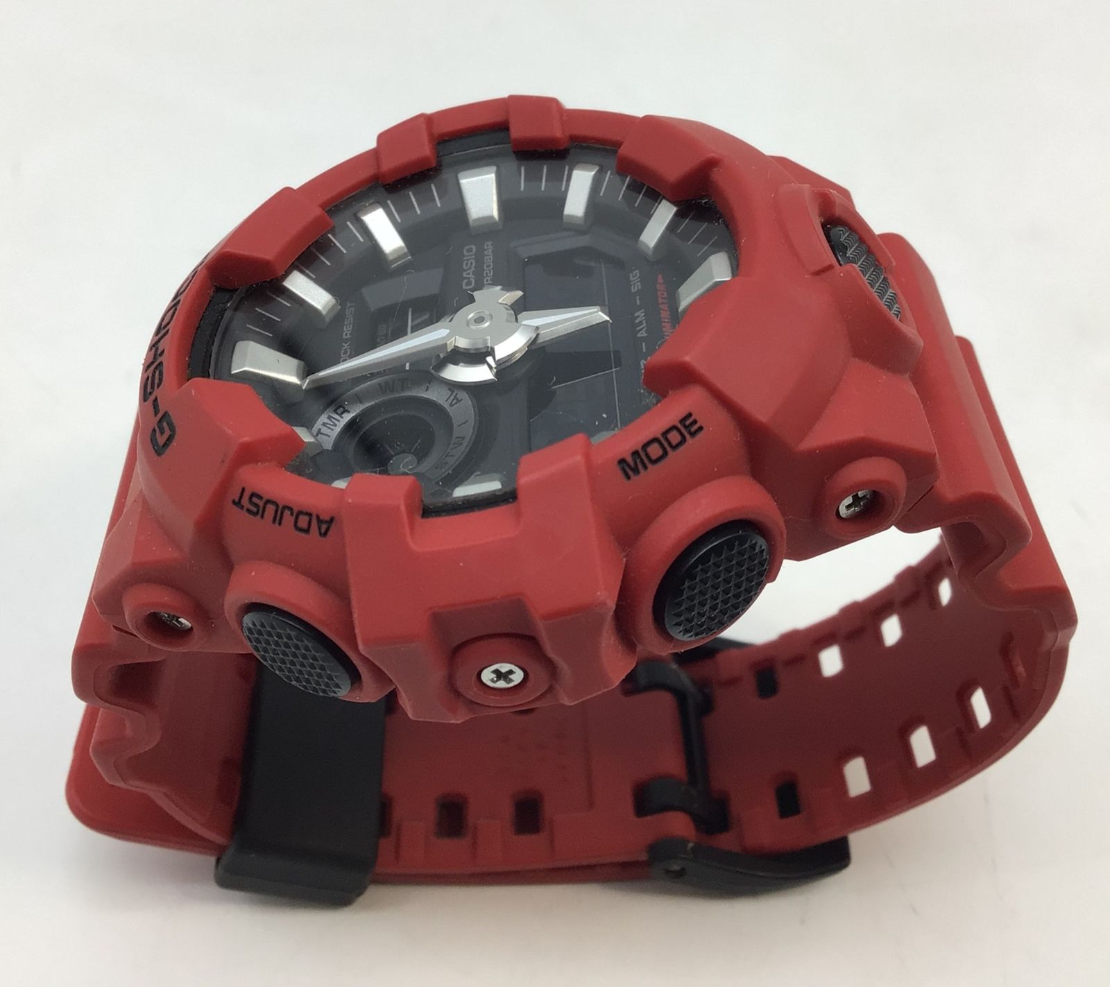 7065 【稼働品】CASIO カシオ G-SHOCK GA-700 赤 レッド 腕時計 メンズ 