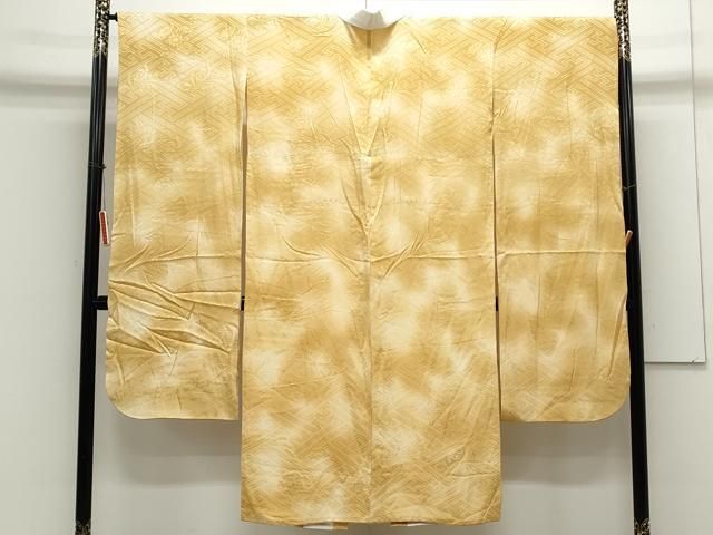 平和屋着物●長襦袢 無双仕立て 紗綾型地紋 暈し染め 鈴乃屋扱い 半衿刺繍 正絹 CAAX3134th