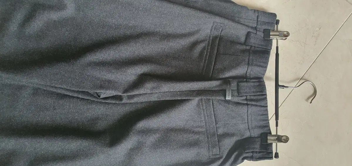 システム ワイド ウール カシミア ブレンド ワイドパンツ