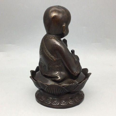 銅 細工 お坊さん 香炉 茶道具 工芸品 美術品 置物 銅 細工 お坊さん 香炉 茶道具 工芸品 美術品 置物