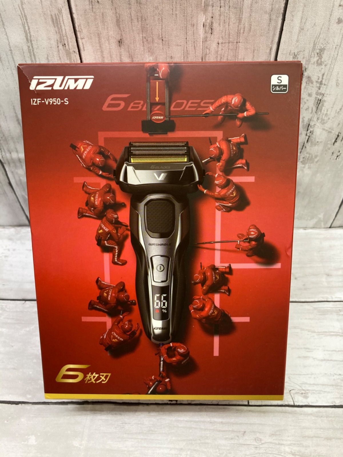 イズミ IZF-V950 S シェーバー 6枚刃 IZUMI(イズミ) ⁄ ハイエンドシリーズ⁄z-DRIVE⁄6枚刃⁄シェーバー⁄IZF