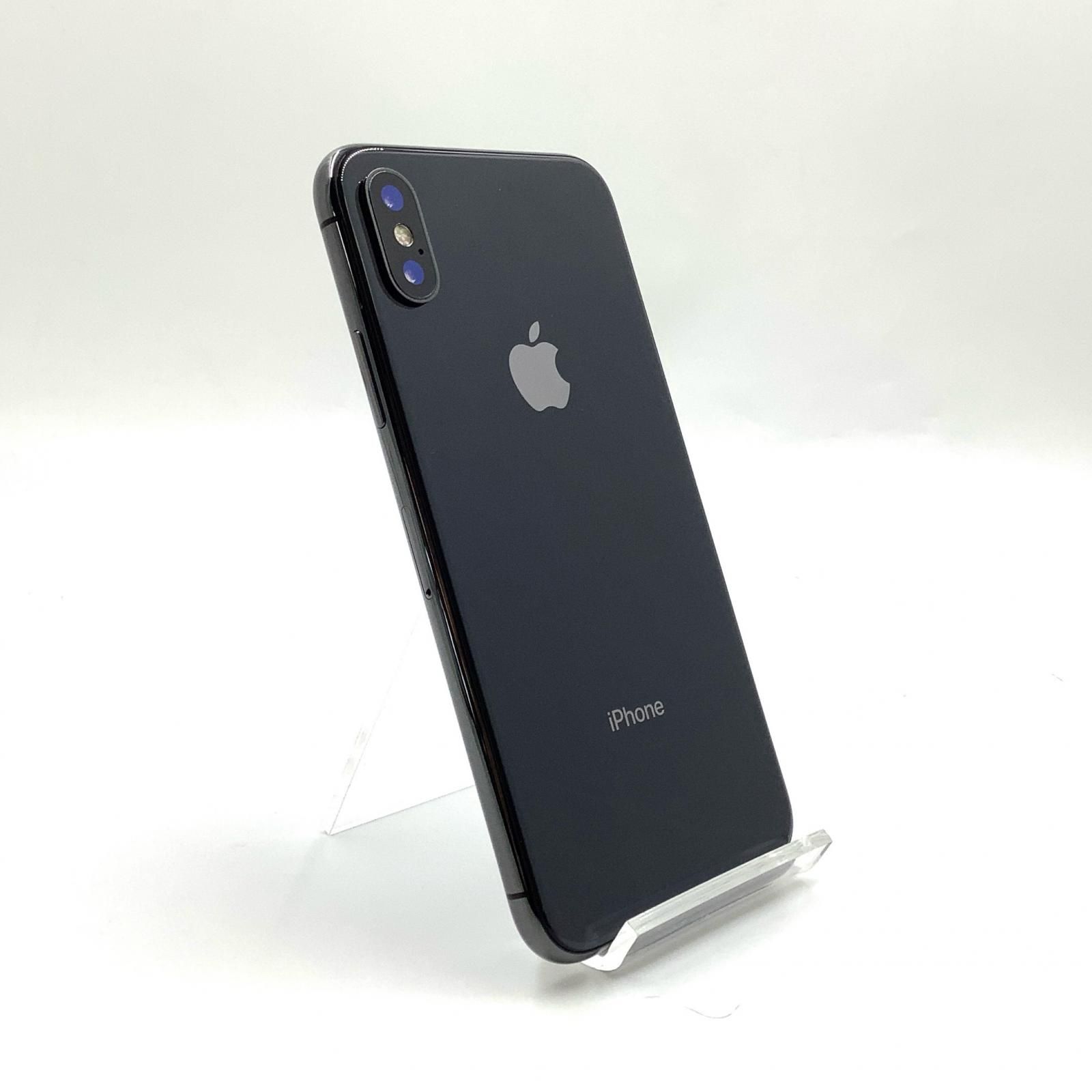 全額返金保証】【最速発送】Apple iPhone X 64GB ブラック au SIM 