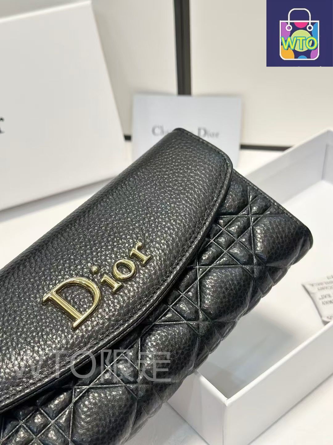 【繊細でエレガント♪】ディオール★ウォレット DIOR | My Dior Glycine ウォレット カナージュ ラムスキン