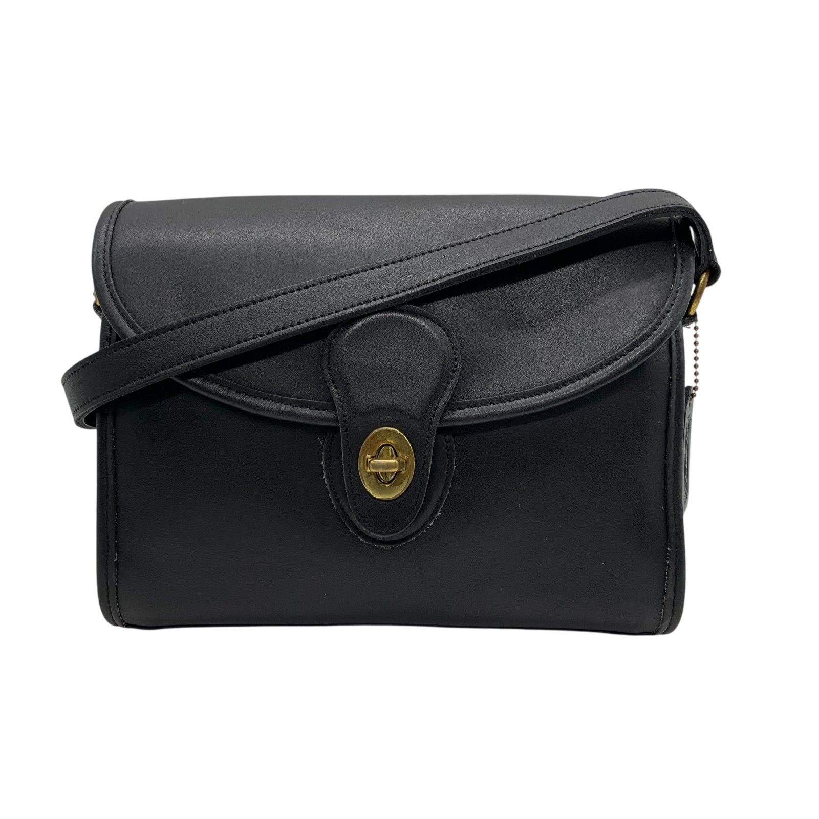 【希少】オールドコーチ ショルダーバッグ グラブタン OLD COACH 黒 希少 COACH オールドコーチ ヴィンテージ 黒 ブラック ターン