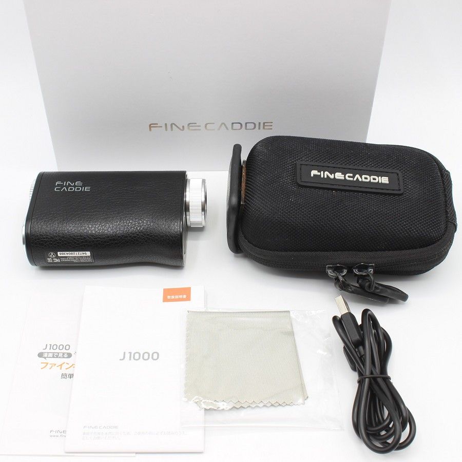 FINECADDIE J1000 ブラック ゴルフ用 レーザー距離計 ファイン