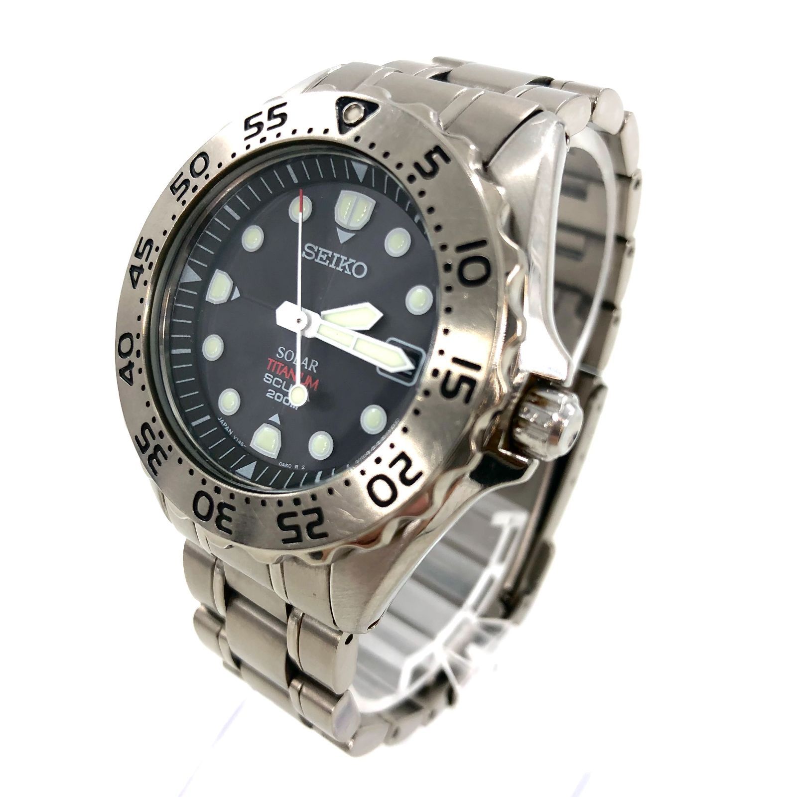 SEIKO セイコー スキューバ200M AGS メンズ 腕時計 チタン