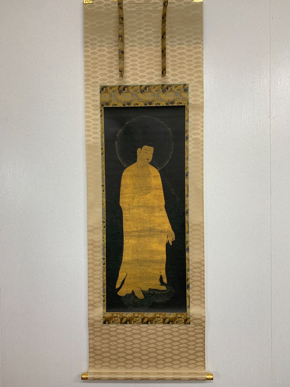 掛け軸 53 仏画仏教美術 阿弥陀来迎図 工芸 人物画 サンフランシスコ アジア美術館 茶掛 掛軸 古美術 骨董 お げ まとめてお取引