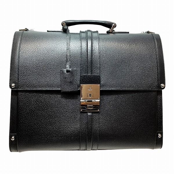 グッチ GUCCI 140985 ブラック レザー バッグ ビジネスバッグ