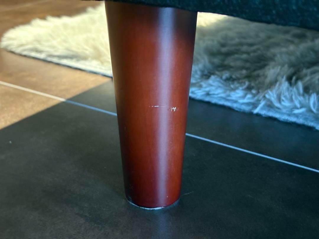 希少　3Pソファ　ソファベッド　ブラックレザー　ボタンダウン　ヴィンテージ　IH 希少 3Pソファ ソファベッド ブラックレザー ボタンダウン