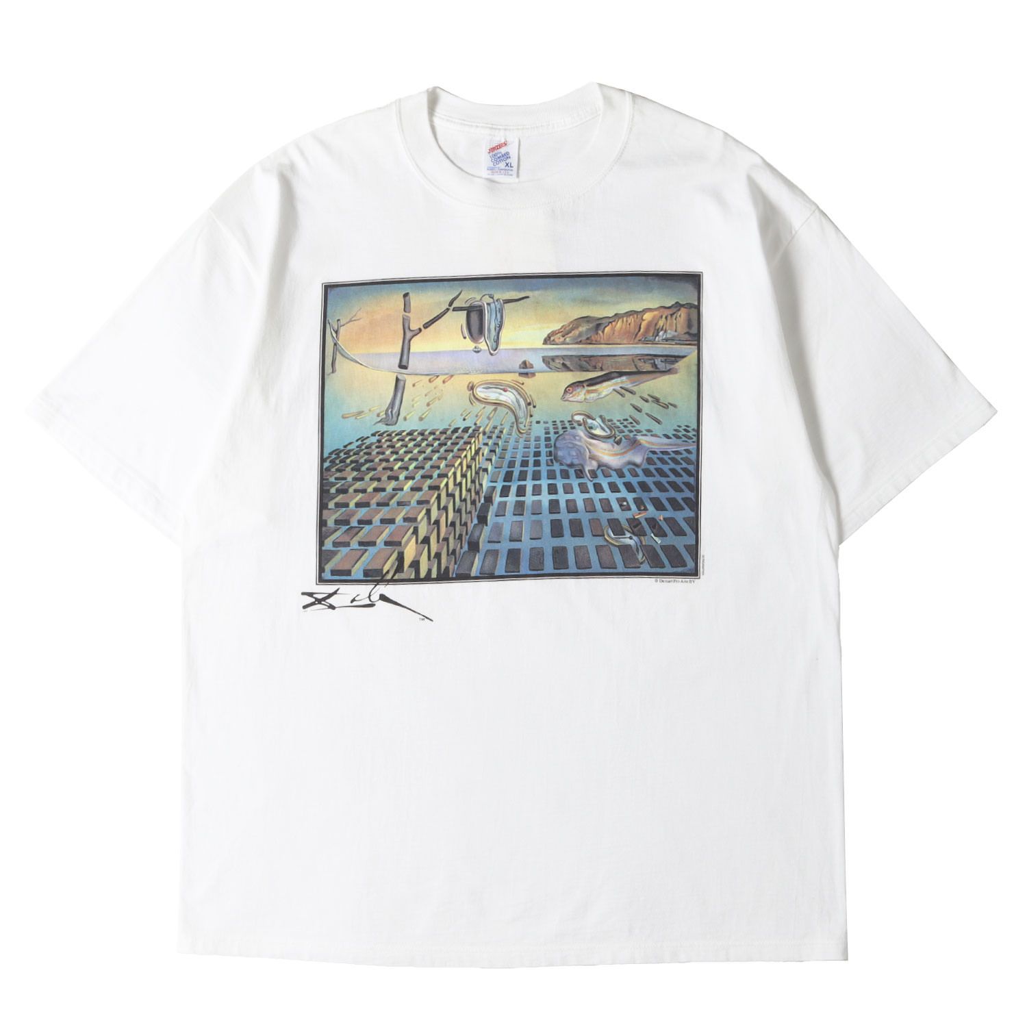 salvador dali 記憶の固執の崩壊　Tシャツ 90's Salvador Dali Art T-shirt 