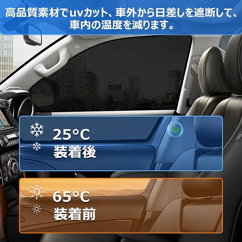 ランドクルーザープラド 150系後期専用網戸　マグネット式サンシェード Amazon | 車 網戸 に適用 トヨタ ランドクルーザー プラド 150系