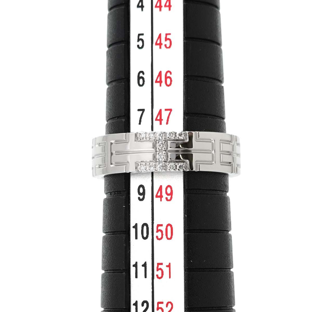 エルメス HERMES キリム #48 リング パヴェ ダイヤ K18 WG ホワイト