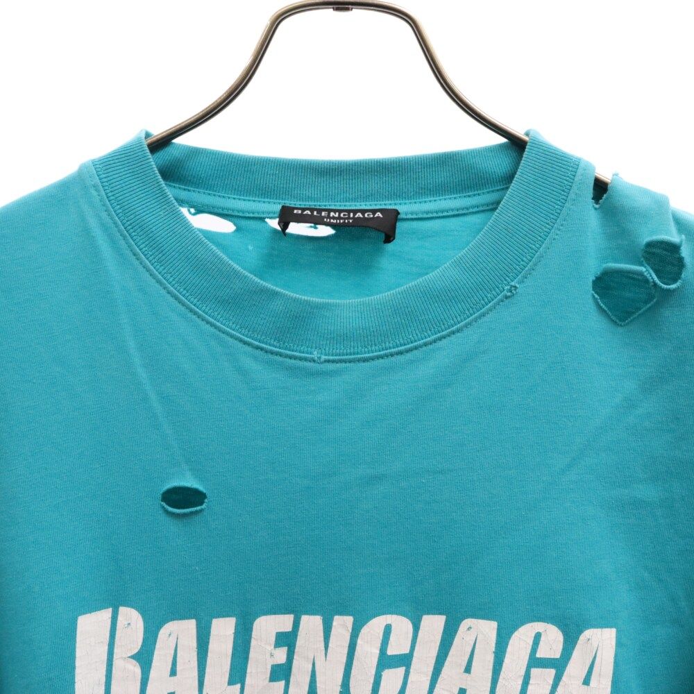BALENCIAGA (バレンシアガ) 21SS Caps Destroyed Flatground Tee