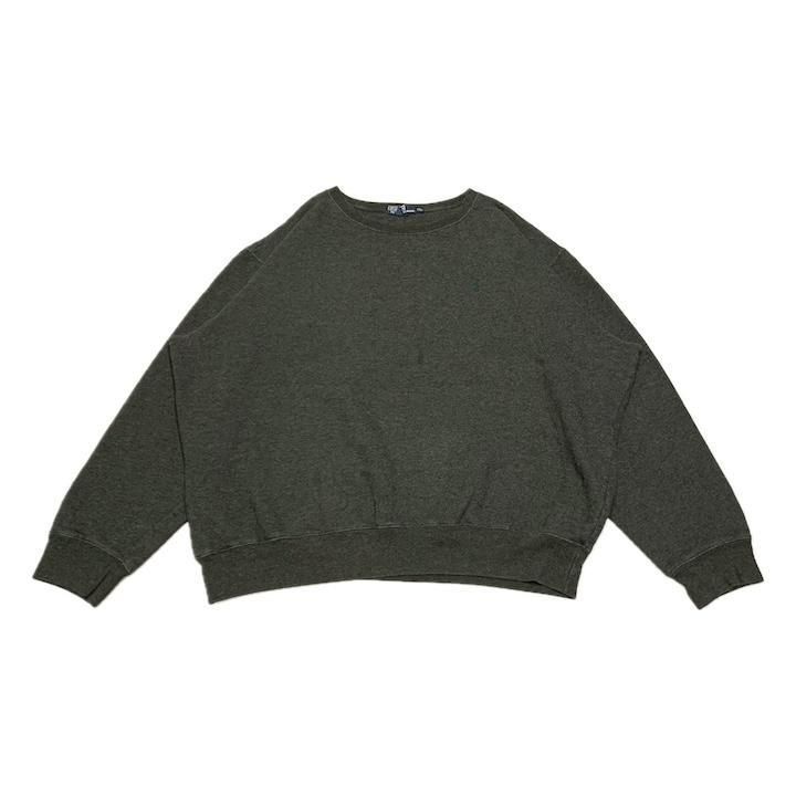 ポロラルフローレン 古着 スウェット ダークグレー 刺繍ロゴ XXL