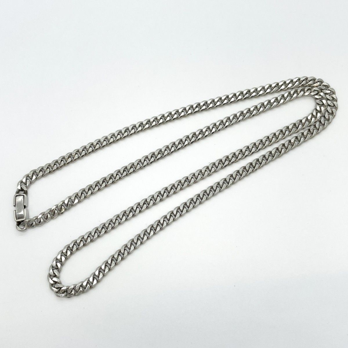 5khc063】喜平 ネックレス Pt850 プラチナ 6面 シングル 50.1cm 30.8g  