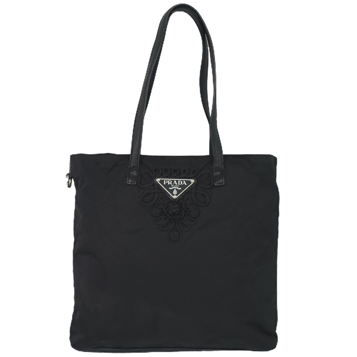 本物 プラダ PRADA テスート 刺繍 トートバッグ ショルダーバッグ  
