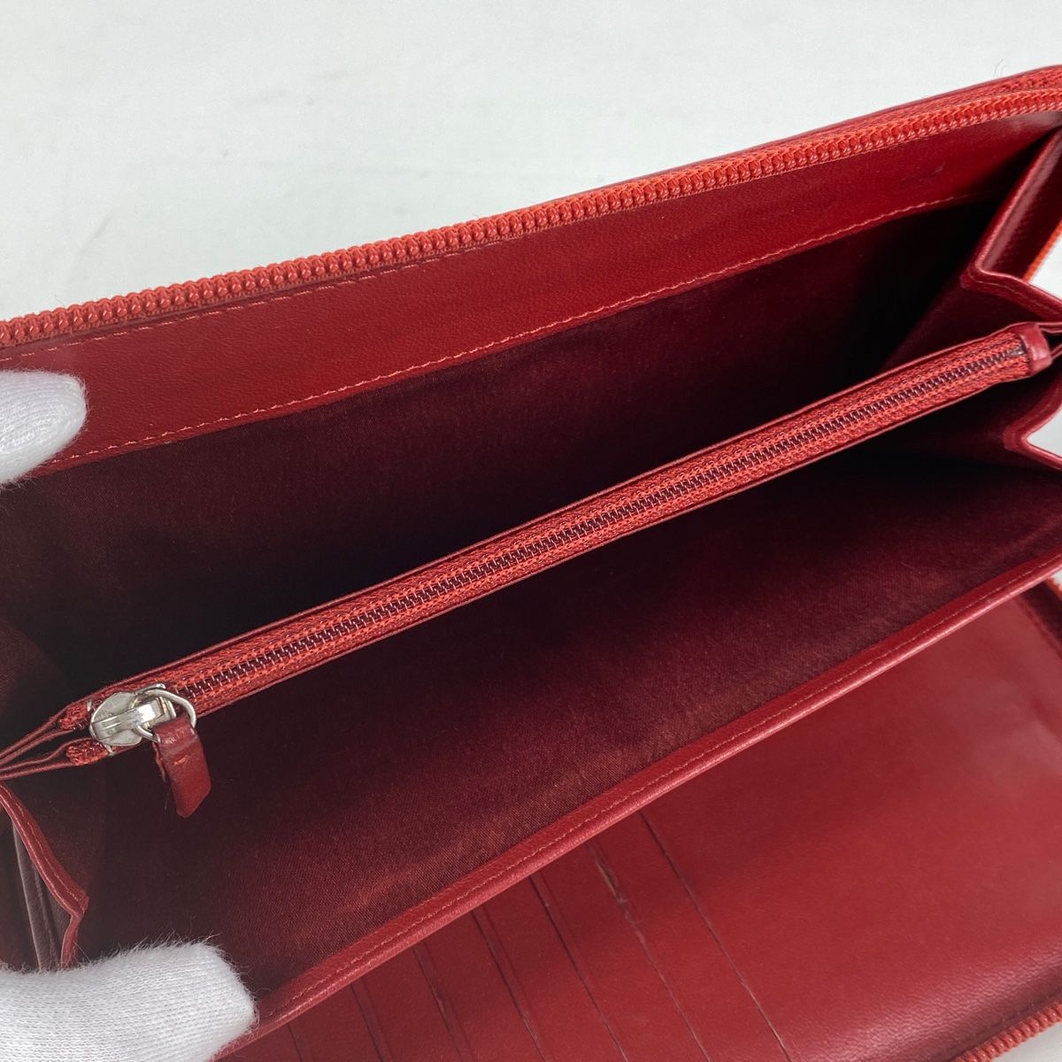 CHANEL カメリア レザー 長財布 レッド ココマーク CHANEL シャネル 正規品♪ ココマーク カメリア パテントレザー