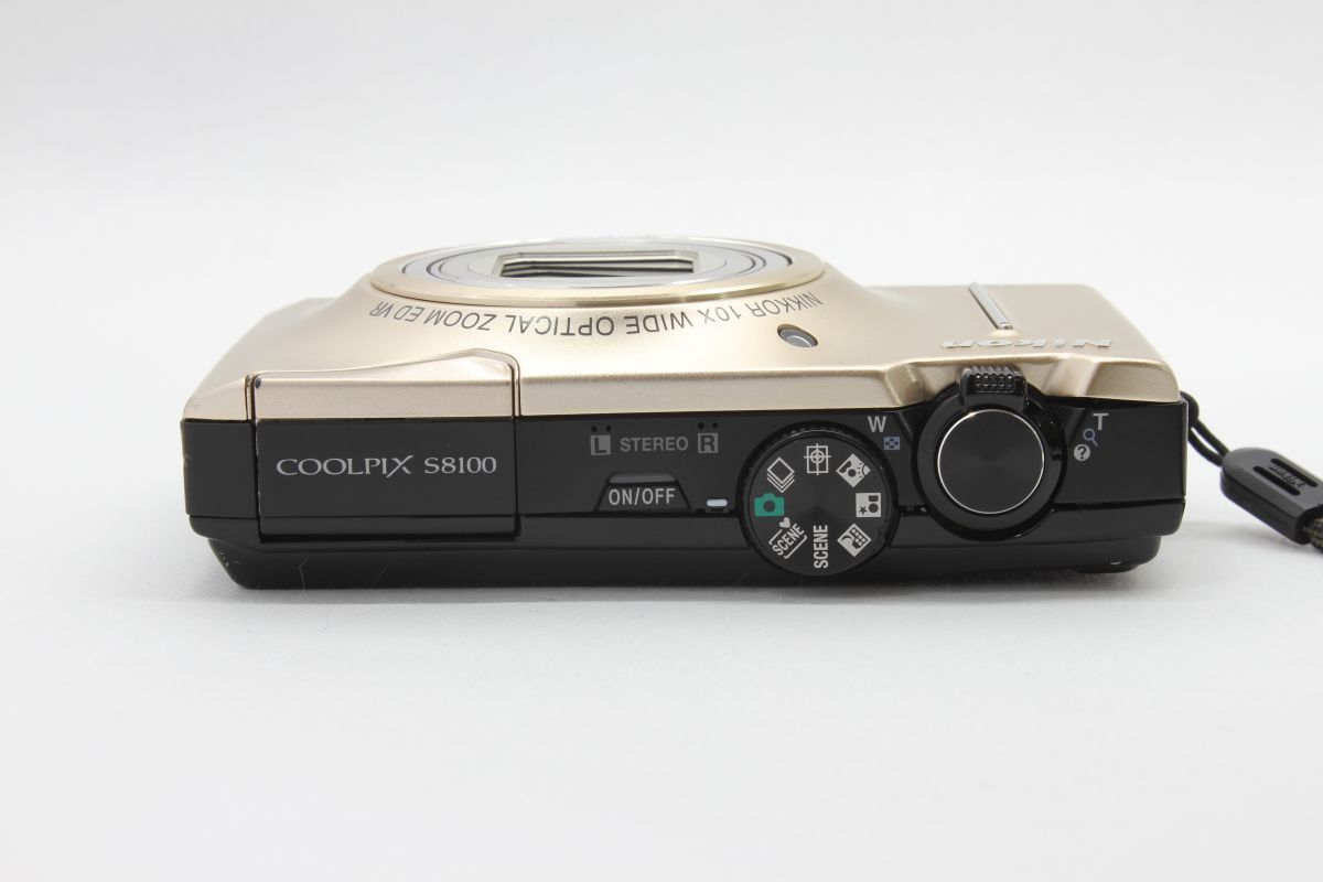 カメラ 【動作良品】ニコン Nikon COOLPIX S8100 プレシャスゴールド