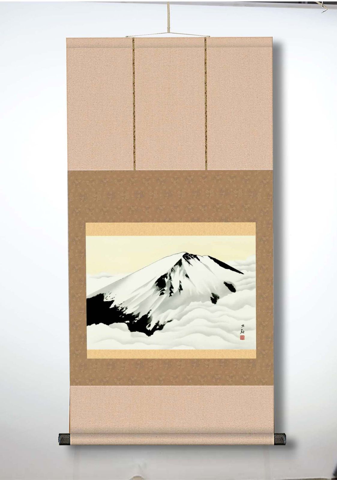 横山大観 霊峰富士掛軸(尺三) 冨士聳ゆ - メルカリ