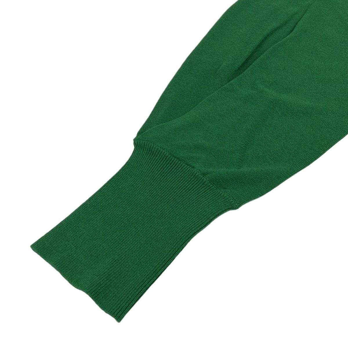  ENFOLD エンフォルド 長袖セーター サイズ38 M レディース - グリーン クルーネック 長袖 ニット セーター